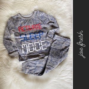 Joe Fresh Robot 2-Pc Long Sleeve Pajama NWT 12-18M